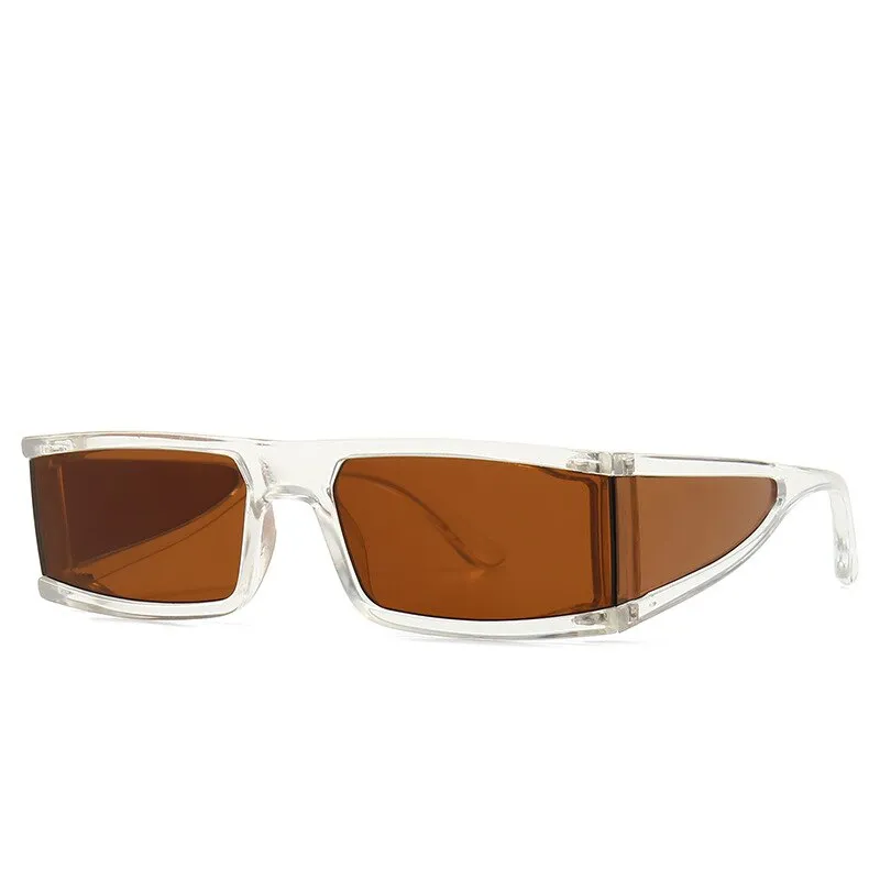 CCspace Unisex Full Rim Rectangle Resin Goggle Frame Sunglasses 46198