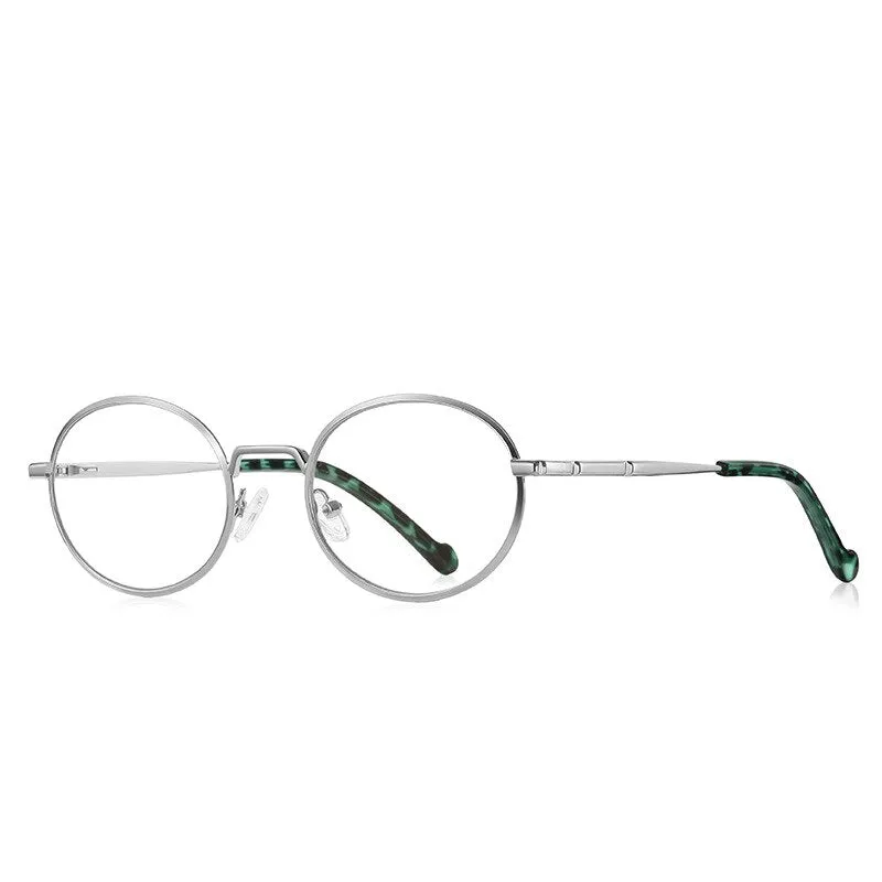CCspace Unisex Full Rim Round Oval Alloy Eyeglasses 56142