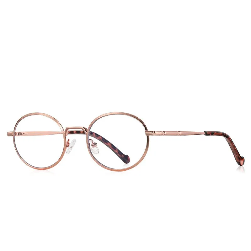 CCspace Unisex Full Rim Round Oval Alloy Eyeglasses 56142
