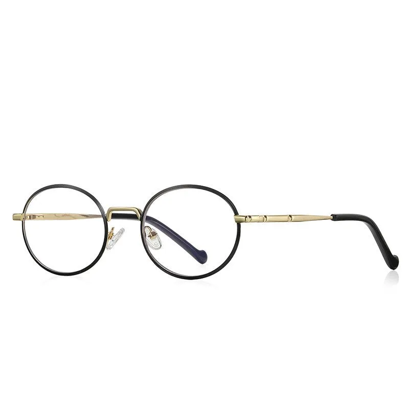 CCspace Unisex Full Rim Round Oval Alloy Eyeglasses 56142