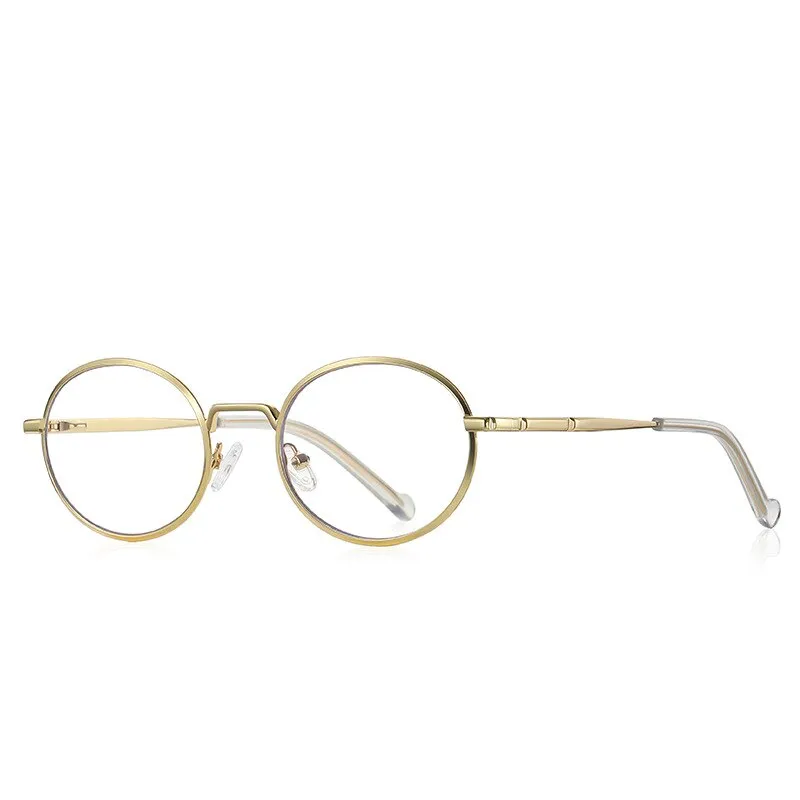 CCspace Unisex Full Rim Round Oval Alloy Eyeglasses 56142