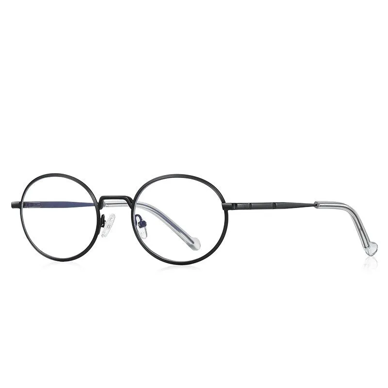 CCspace Unisex Full Rim Round Oval Alloy Eyeglasses 56142