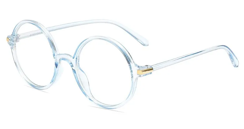 CCspace Unisex Full Rim Round Resin Frame Eyeglasses 54490