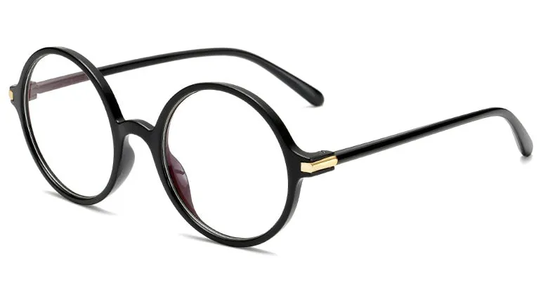 CCspace Unisex Full Rim Round Resin Frame Eyeglasses 54490