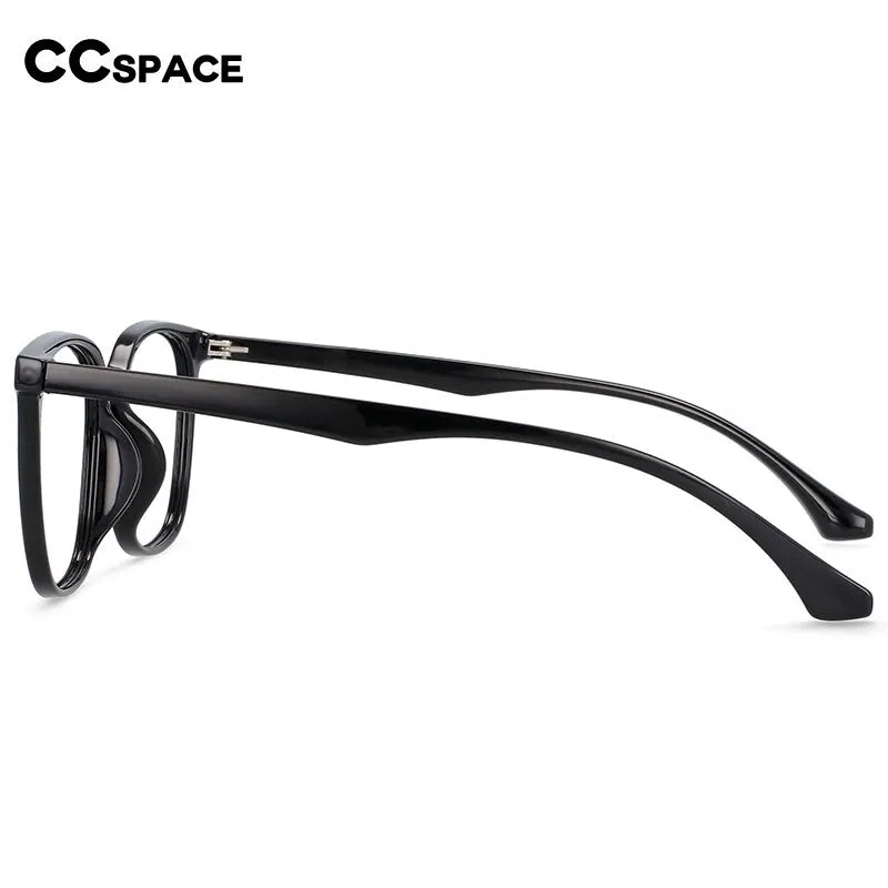 CCspace Unisex Full Rim Round Square Resin Frame Eyeglasses 54337