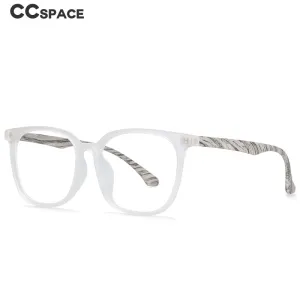 CCspace Unisex Full Rim Round Square Resin Frame Eyeglasses 54337