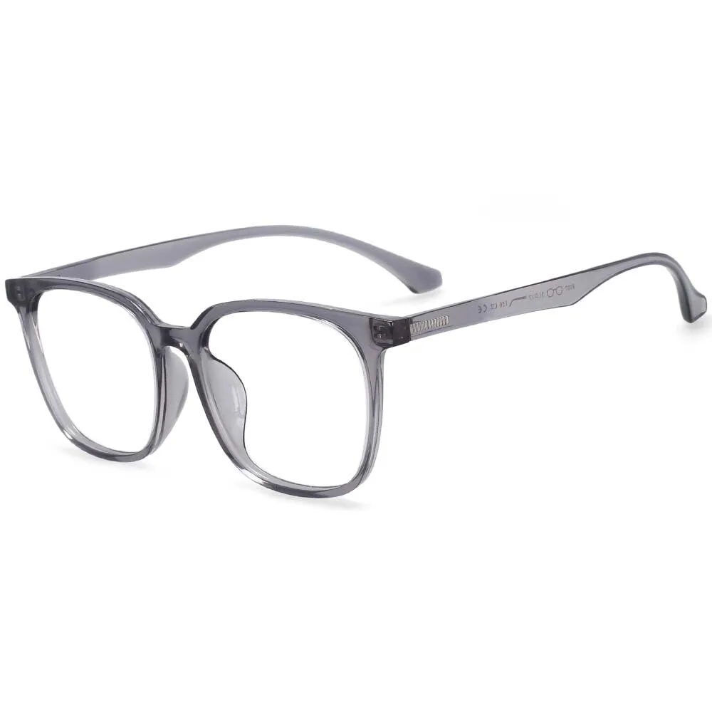 CCspace Unisex Full Rim Round Square Resin Frame Eyeglasses 54337