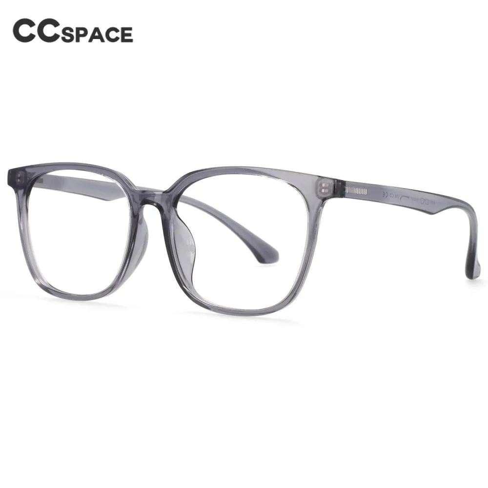 CCspace Unisex Full Rim Round Square Resin Frame Eyeglasses 54337