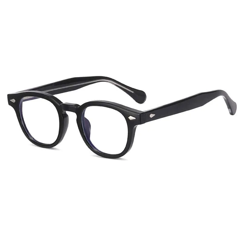 CCspace Unisex Full Rim Round Square Tr 90 Titanium Eyeglasses 54962