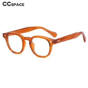 CCspace Unisex Full Rim Round Square Tr 90 Titanium Eyeglasses 54962