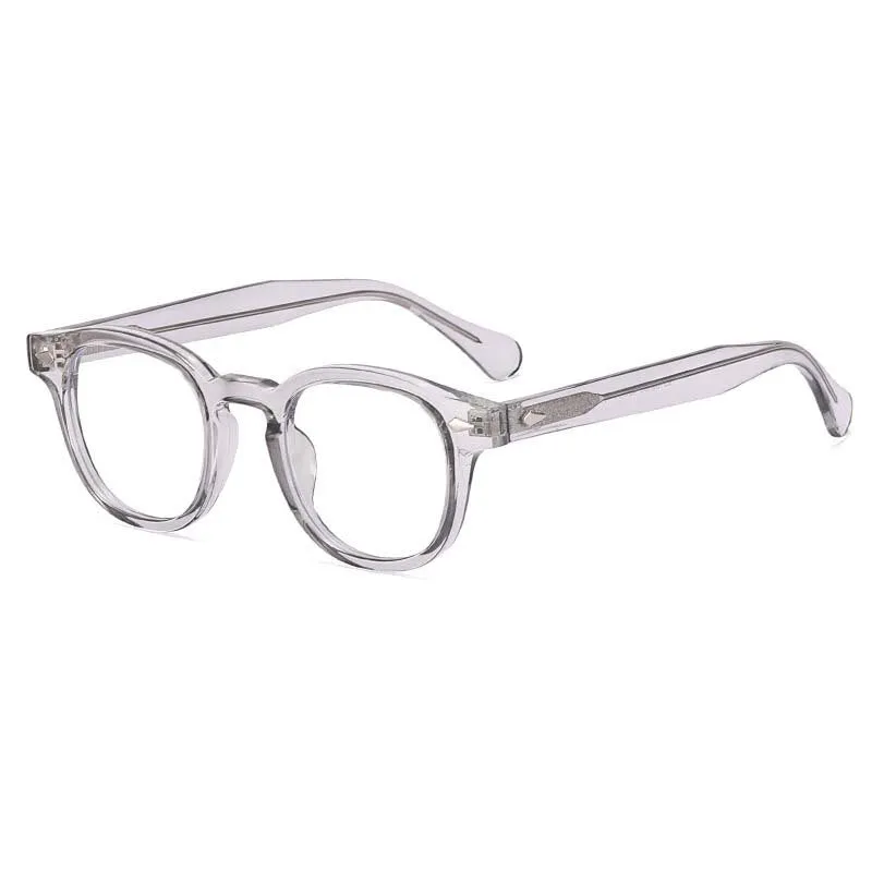 CCspace Unisex Full Rim Round Square Tr 90 Titanium Eyeglasses 54962