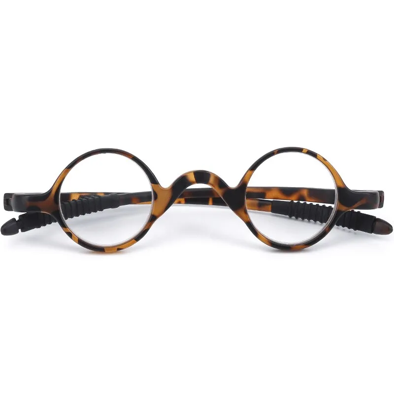 CCspace Unisex Full Rim Round Tr 90 Titanium Reading Glasses 56206