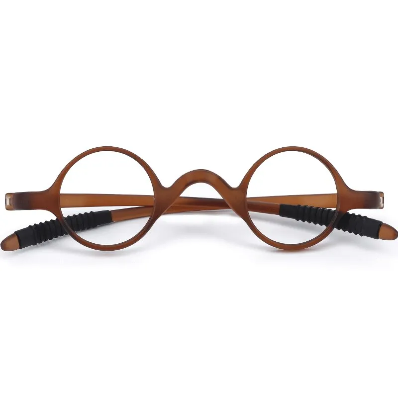 CCspace Unisex Full Rim Round Tr 90 Titanium Reading Glasses 56206