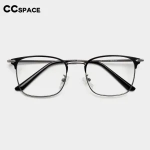 CCspace Unisex Full Rim Small Square Alloy Eyeglasses 55799