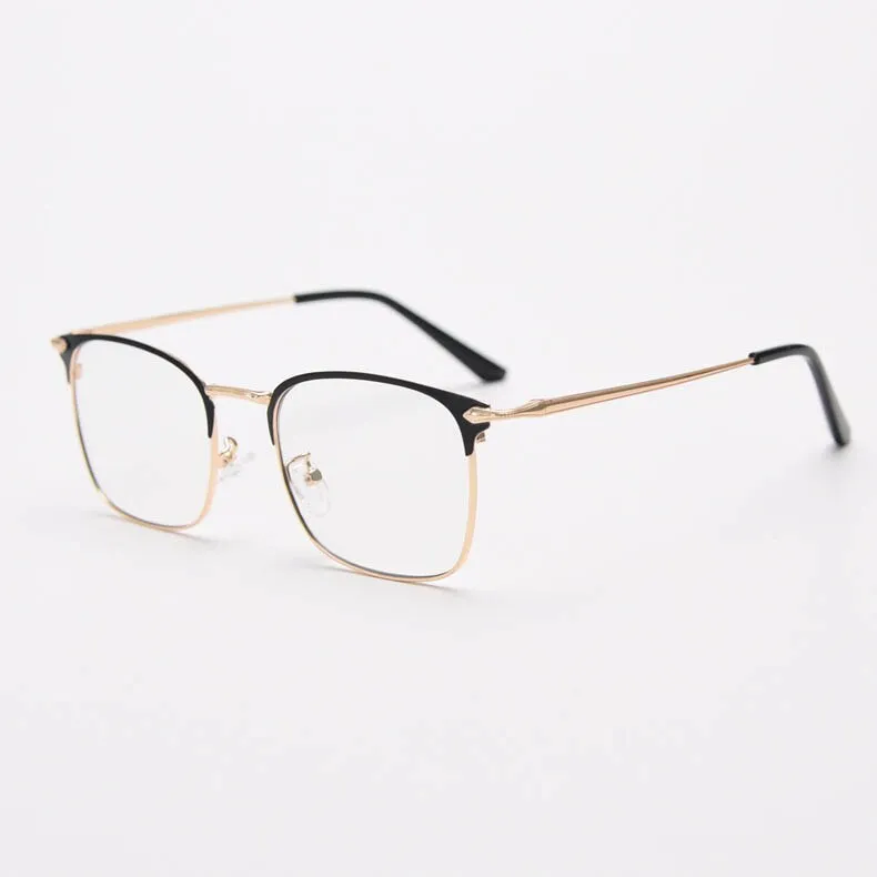CCspace Unisex Full Rim Small Square Alloy Eyeglasses 55799