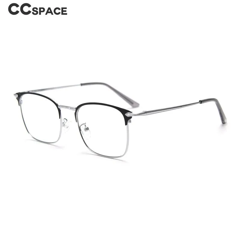 CCspace Unisex Full Rim Small Square Alloy Eyeglasses 55799