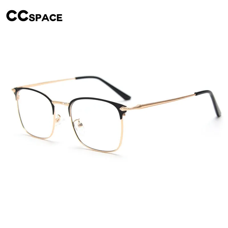 CCspace Unisex Full Rim Small Square Alloy Eyeglasses 55799