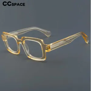 CCspace Unisex Full Rim Square Acetate Eyeglasses 54907