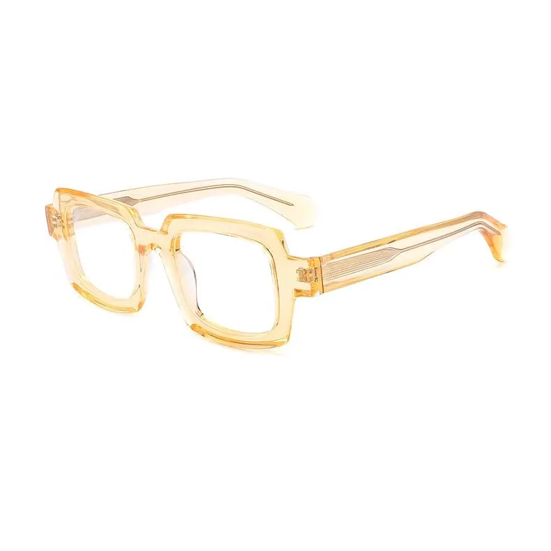 CCspace Unisex Full Rim Square Acetate Eyeglasses 54907