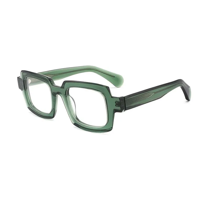 CCspace Unisex Full Rim Square Acetate Eyeglasses 54907