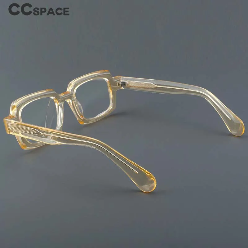 CCspace Unisex Full Rim Square Acetate Eyeglasses 54907