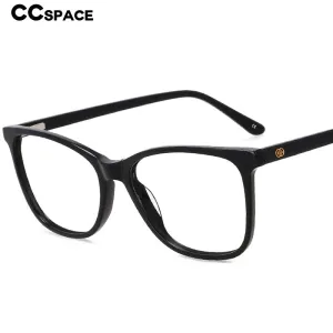 CCspace Unisex Full Rim Square Acetate Eyeglasses 55615