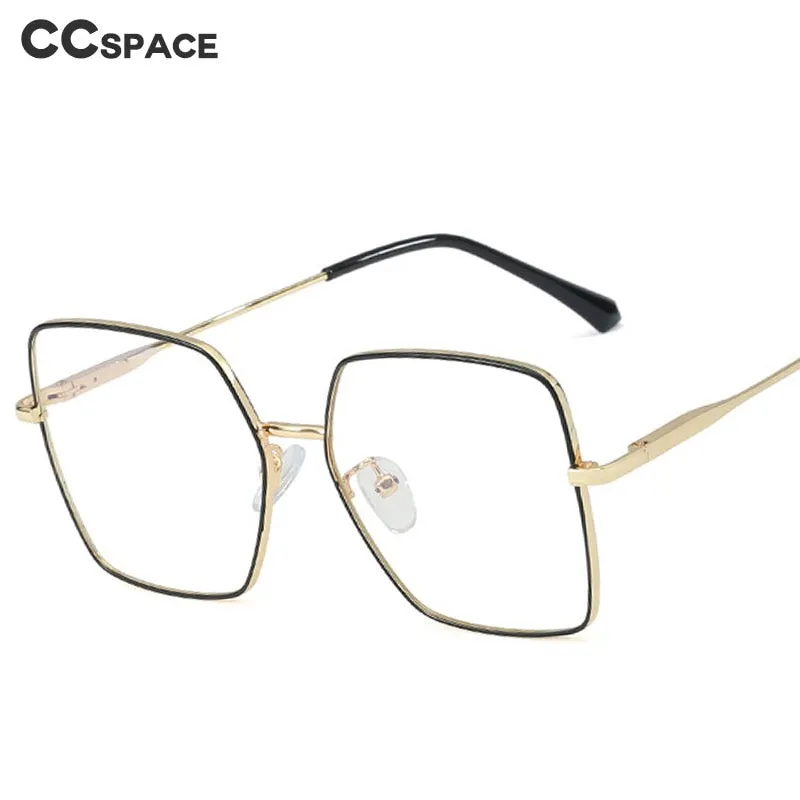 CCspace Unisex Full Rim Square Alloy Frame Eyeglasses 48241