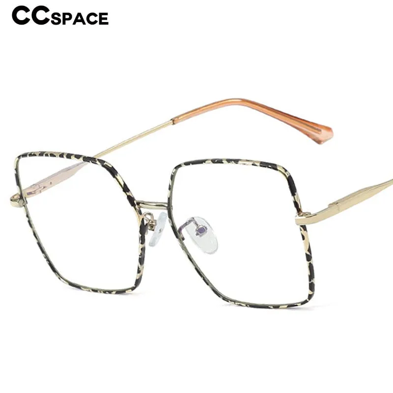CCspace Unisex Full Rim Square Alloy Frame Eyeglasses 48241