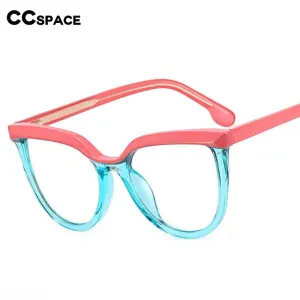 CCspace Unisex Full Rim Square Cat Eye Tr 90 Titanium Eyeglasses 54724