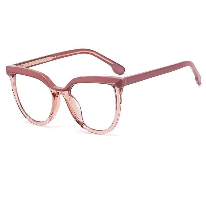 CCspace Unisex Full Rim Square Cat Eye Tr 90 Titanium Eyeglasses 54724