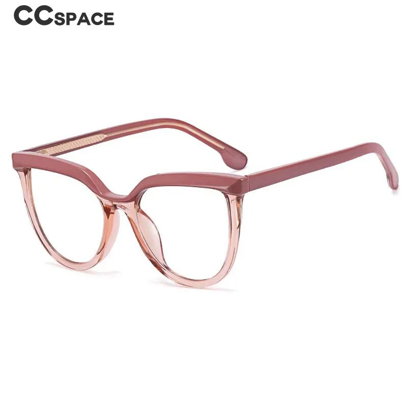 CCspace Unisex Full Rim Square Cat Eye Tr 90 Titanium Eyeglasses 54724