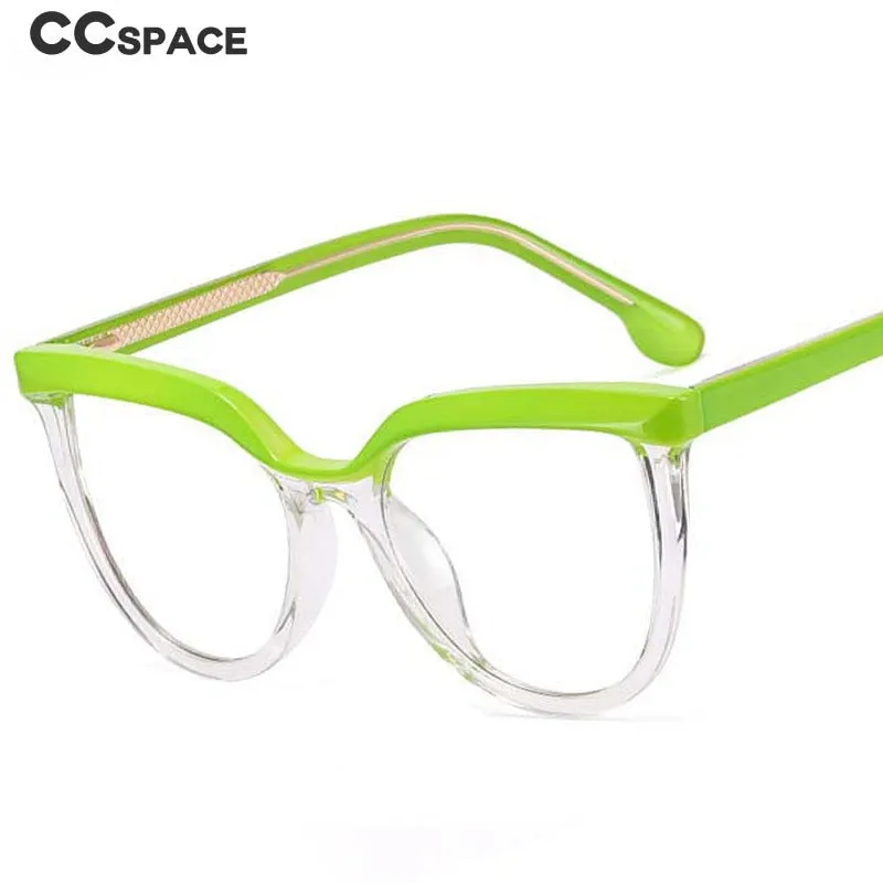 CCspace Unisex Full Rim Square Cat Eye Tr 90 Titanium Eyeglasses 54724