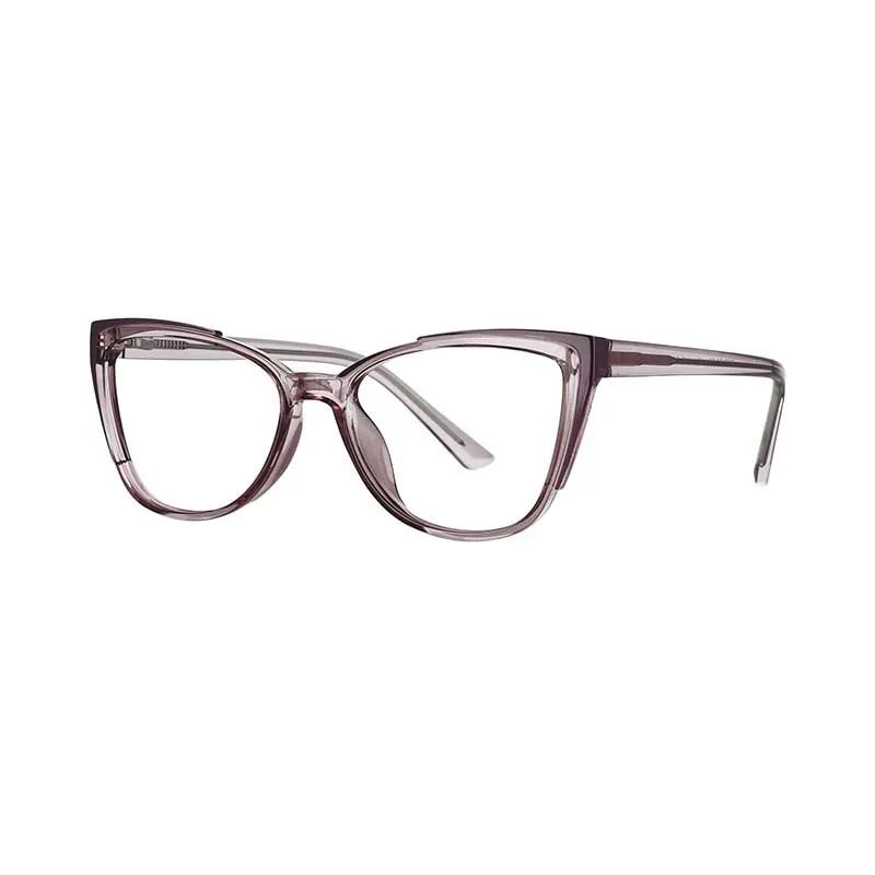 CCspace Unisex Full Rim Square Cat Eye Tr 90 Titanium Frame Eyeglasses 53103