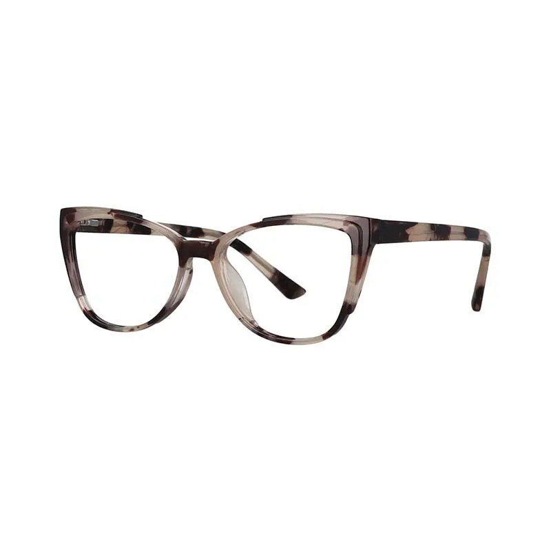 CCspace Unisex Full Rim Square Cat Eye Tr 90 Titanium Frame Eyeglasses 53103