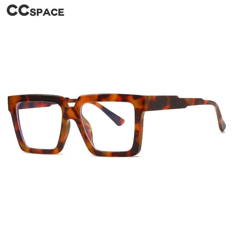 CCspace Unisex Full Rim Square Tr 90 Eyeglasses 55830