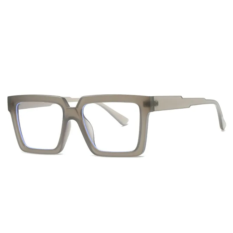 CCspace Unisex Full Rim Square Tr 90 Eyeglasses 55830