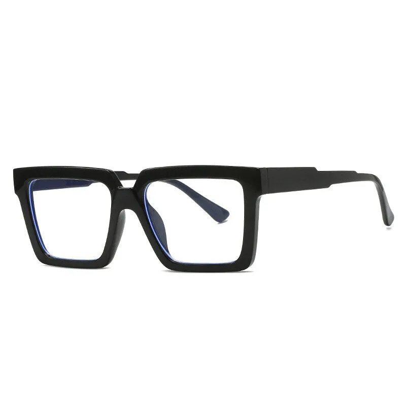 CCspace Unisex Full Rim Square Tr 90 Eyeglasses 55830