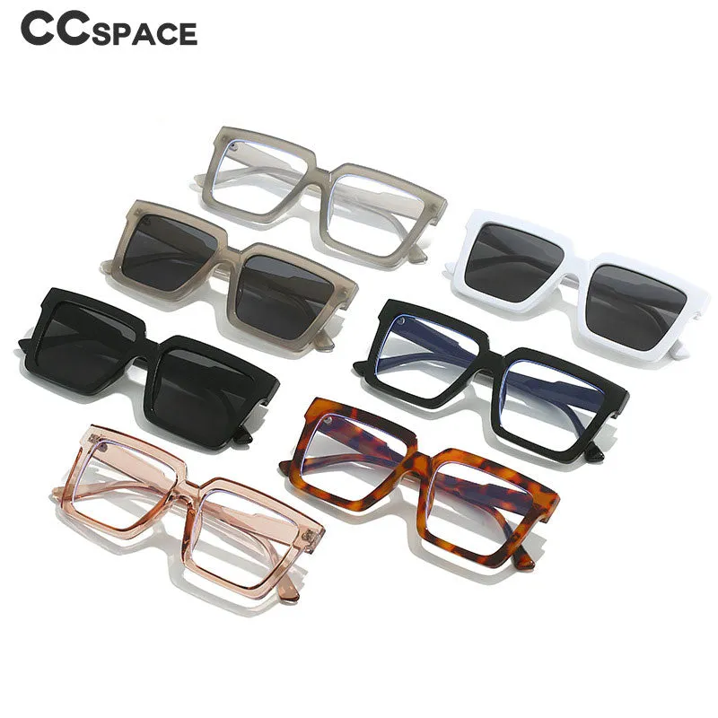 CCspace Unisex Full Rim Square Tr 90 Eyeglasses 55830