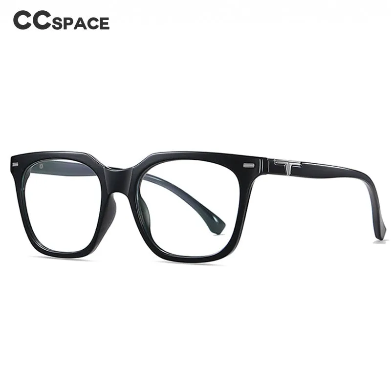 CCspace Unisex Full RIm Square Tr 90 Titanium Eyeglasses 55171