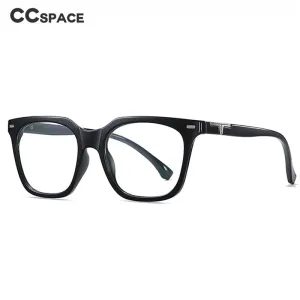 CCspace Unisex Full RIm Square Tr 90 Titanium Eyeglasses 55171