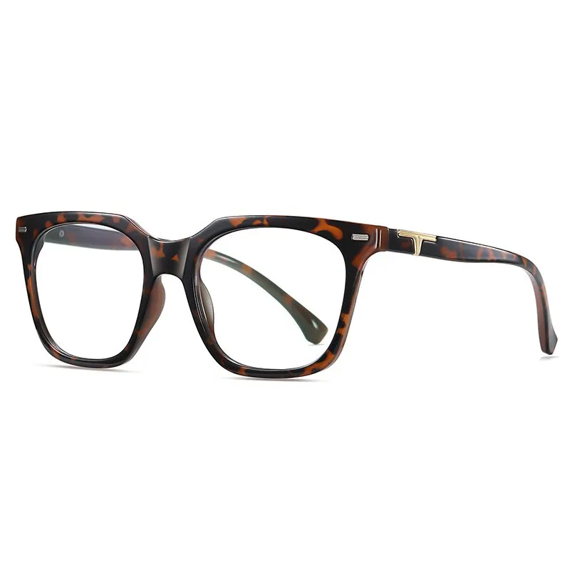 CCspace Unisex Full RIm Square Tr 90 Titanium Eyeglasses 55171