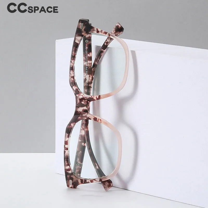 CCspace Unisex Full RIm Square Tr 90 Titanium Eyeglasses 55171