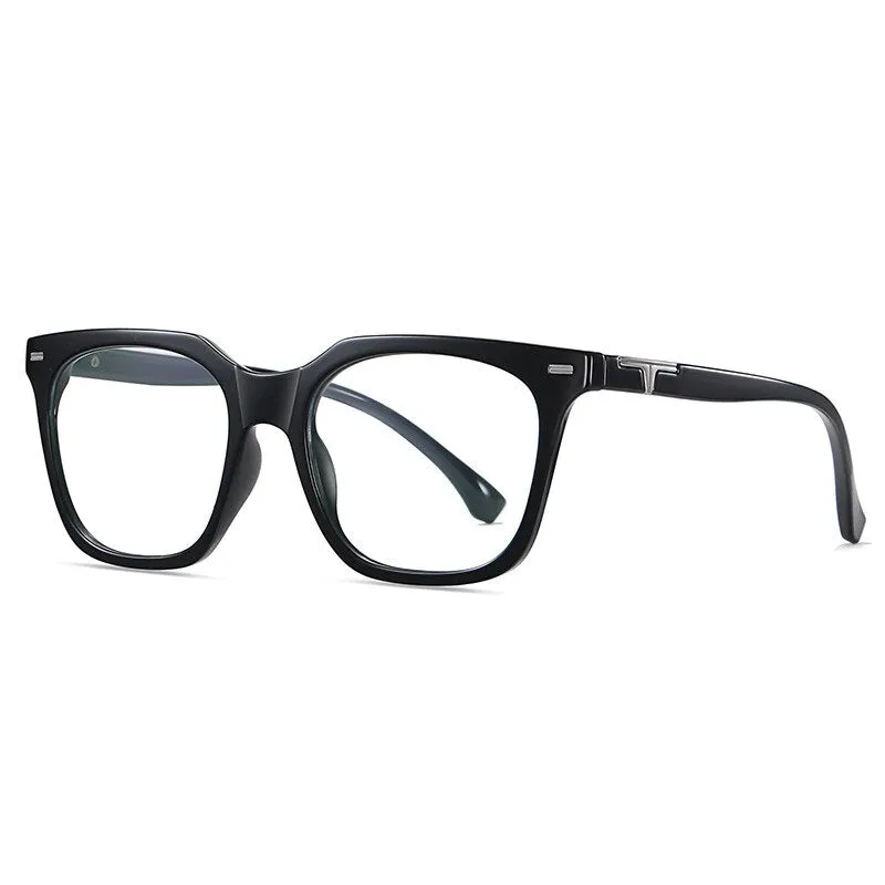 CCspace Unisex Full RIm Square Tr 90 Titanium Eyeglasses 55171