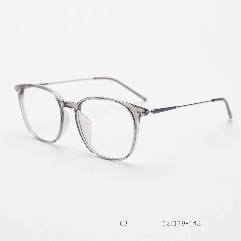 CCspace Unisex Full Rim Square Tr 90 Titanium Eyeglasses 55688