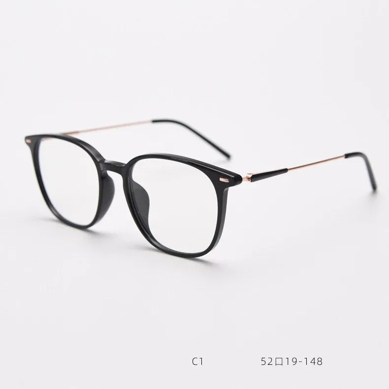 CCspace Unisex Full Rim Square Tr 90 Titanium Eyeglasses 55688