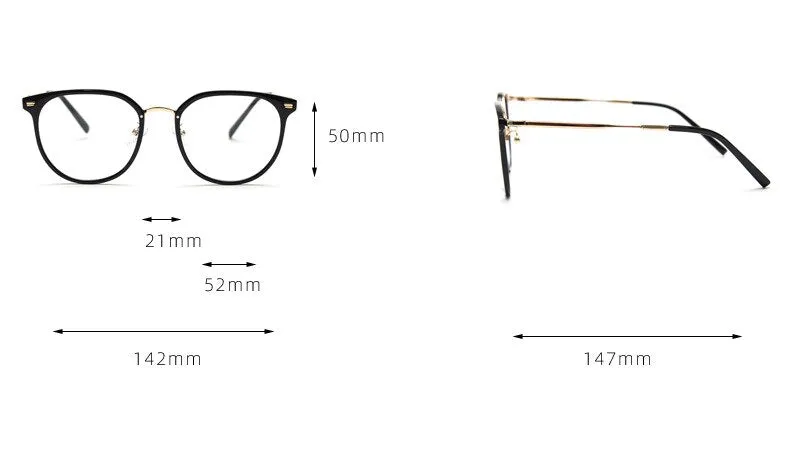 CCspace Unisex Full Rim Square Tr 90 Titanium Eyeglasses 55803