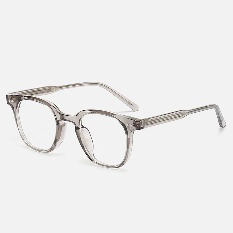 CCspace Unisex Full Rim Square Tr 90 Titanium Eyeglasses 55917