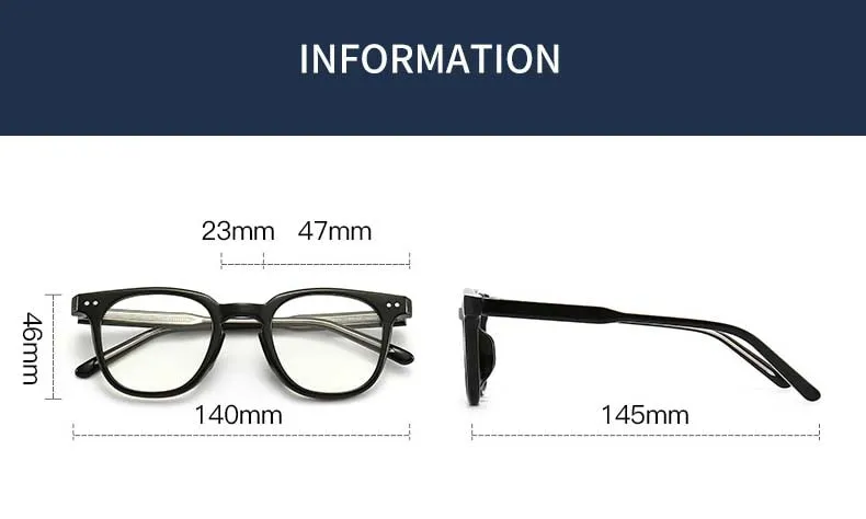CCspace Unisex Full Rim Square Tr 90 Titanium Eyeglasses 55917