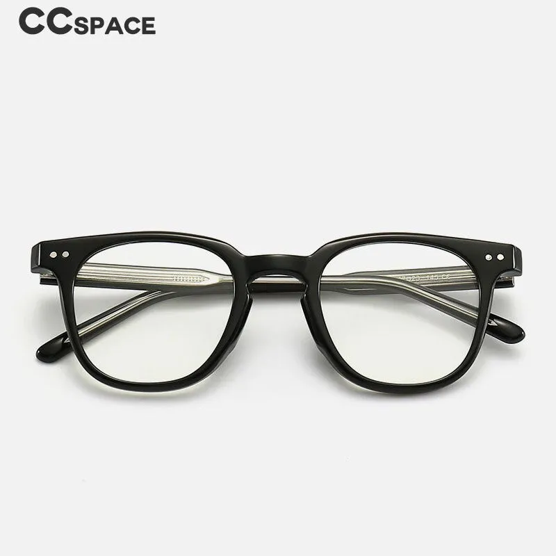 CCspace Unisex Full Rim Square Tr 90 Titanium Eyeglasses 55917