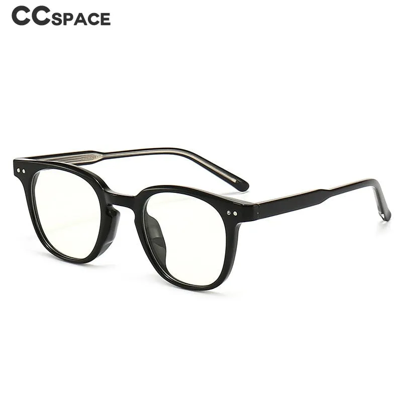 CCspace Unisex Full Rim Square Tr 90 Titanium Eyeglasses 55917